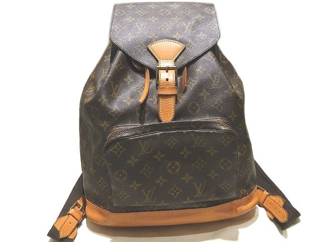 LOUIS VUITTON ヴィトン モン掏摸GM 背嚢 御徒面子 ☆ M51135 うしろ側容器に並べる モノグラム レディース MI0995 ▼7G