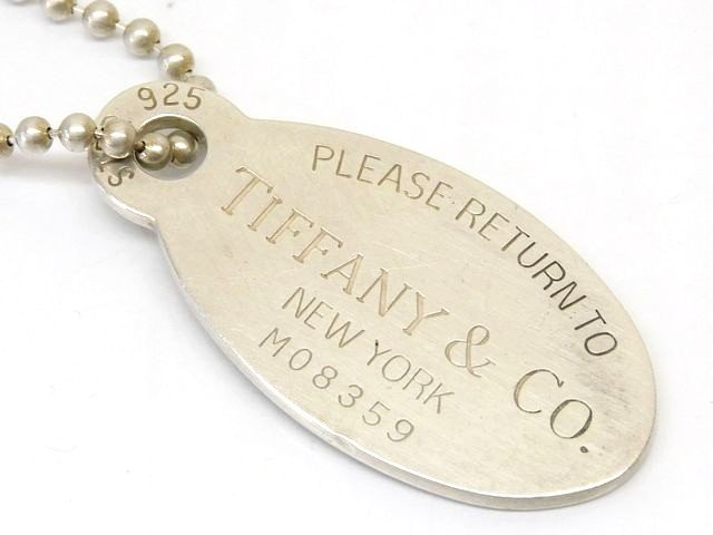 ティファニー ネックレス ☆ オーバルタグ シルバー925 リターントゥ TIFFANY&Co.□7G7H｜ブランドショップ　フォーサイト