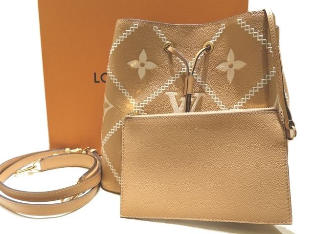 新品負けず劣らず LOUIS VUITTON ヴィトン ネオノエ MM モノグラム・アン工業プラント ブロデリー アリゾナ ☆ M46029 2WAY ショルダーバッグ 合切袋