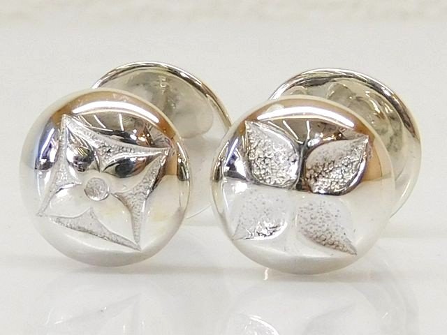 楽天市場】ルイヴィトン カフス カフリンクス K18WG ダイヤ2P(0.10