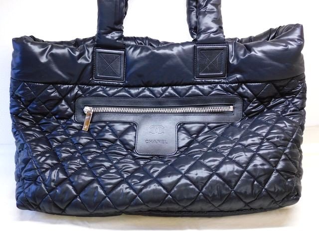 Chanel 黒 ナイロン キルティング ハンドバッグ シャネル(CHANEL)|キルティングハンドバッグ|HARDOFFオフモール