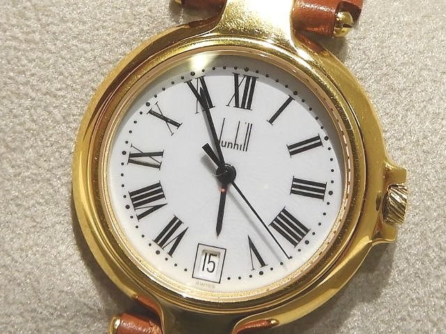 ダンヒル　ローマン　レザーベルト ホワイト文字盤 時計 楽天市場】【ウォッチ】dunhill ダンヒル ミレニアム デイト