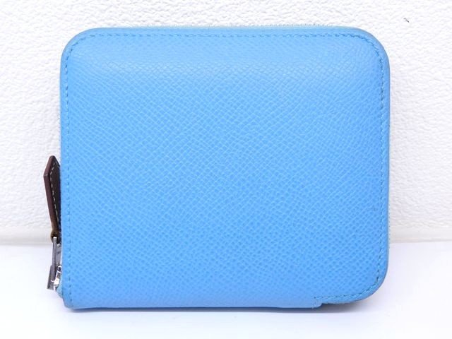 HERMES シルクシュシュ 青系 HERMES エルメス クラウディア シュシュ ブルー シルク