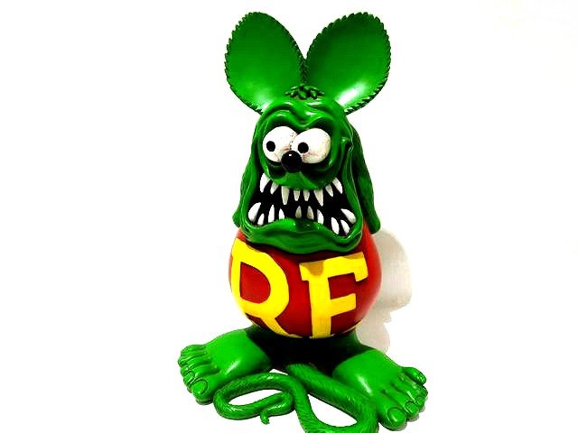 ラットフィンク ビッグスタチュー ◆ MOONEYES ムーンアイズ RATFINK 約30cm エド・ロス アメリカ ネズミ アーティスト□7I｜ブランドショップ　フォーサイト