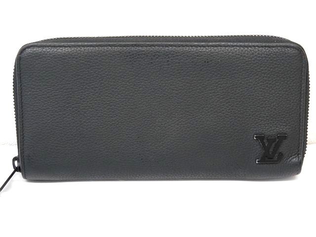ヴィトン M80334 ■ LVアエログラム メンズ 長札入れ ジッピー ウォレット ホリゾンタル ノワール 黒いこと LOUIS VUITTON □7J ニム100 メンズ財布-財布・ケース-バッグ・小物・ブランド雑貨