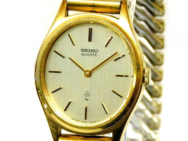 楽天市場】電池交換済 SEIKO セイコー 1220-5280 4石 4P ゴールド YGP