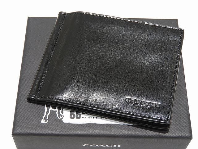 楽天市場】【財布】COACH コーチ マネークリップ マグネット式 レザー