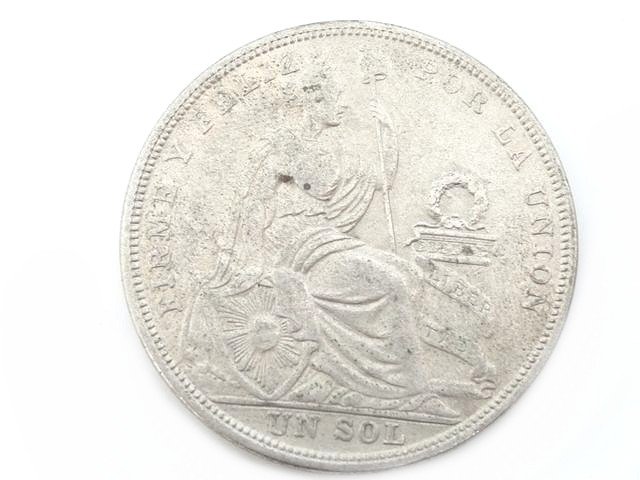 楽天市場】ペルー大型銀貨 日本・ペルー修好100周年 100ソル銀貨 1973