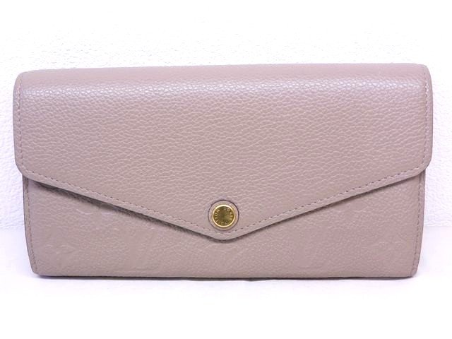 まだ美品 LOUIS VUITTON ヴィトン 長財布 サラ ☆ M68708 アンプラント トゥルトレール グレージュ系 レディース CA0250 ▼8B｜ブランドショップ　フォーサイト