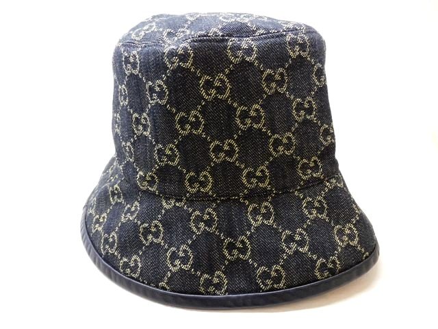 美品 グッチ GG帆布 井戸釣瓶かぶり笠 sizeL 59糎 576371 ■ かぶり笠 GUCCI メンズ レディース□8C