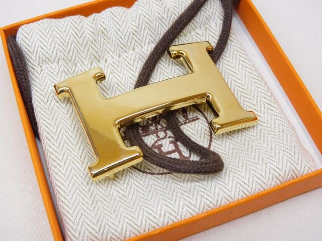 HERMES エルメス コンスタン Hバックル ※バックルのみ ☆ ゴールド色つや Hロゴタイプ 1穴 メンズ レディース 小物 付属物 ▼8B8D