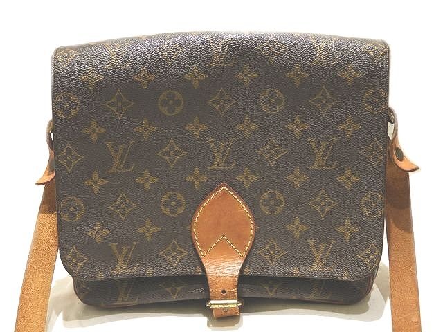 ヴィトン カルトシエール GM ショルダーバッグ ☆ M51252 モノグラム 胴締め開閉 ヴィンテージ SL0925 LOUIS VUITTON ▼8E