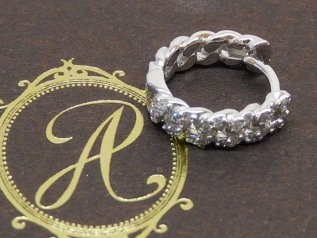 3F 美品 AVALANCHE アヴァランチ アバランチ ■ 片耳用 金剛石 しろがね色 マイアミピアス 13粍 ATFE-0013-DIA □ 8E マ1000