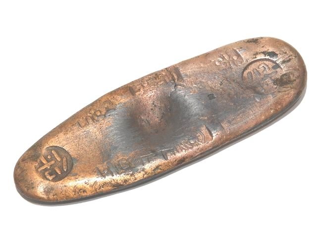 ※送料無料 ※詳細不明 天保丁銀 量目約117.8g / 比重値10.56 ◇ アンティーク 古銭 シルバー ▼8F｜ブランドショップ　フォーサイト