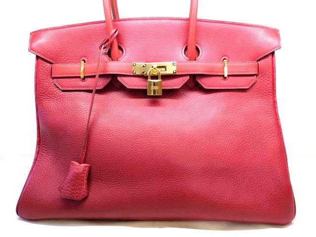 エルメス ■ バーキン35 フィヨルド ルージュヴィフ Rouge vif BIRKIN 35 VACHE FJORD 〇W刻印 レディース レッド 赤 HERMES□7G8F｜ブランドショップ　フォーサイト