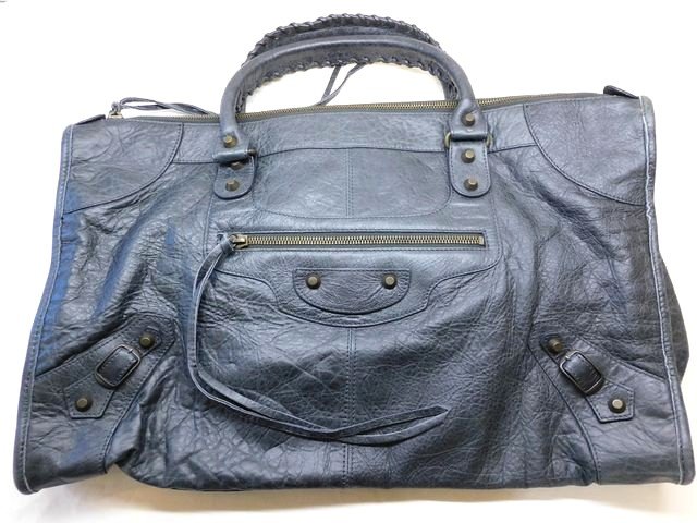 美品 BALENCIAGA バレンシアガ ■ THE WORK ザ ワーク ハンドバッグ 132110 ダークグレー系 アントラシット レディース □８F｜ブランドショップ　フォーサイト