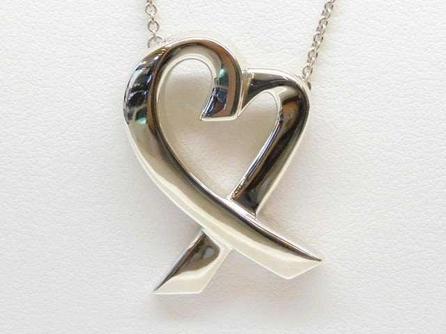 かなり美品 ティファニー ■ ラビングハート ラージ ネックレス シルバー 約12.6g レディース TIFFANY&Co□ 8D8G|ブランドショップ フォーサイト