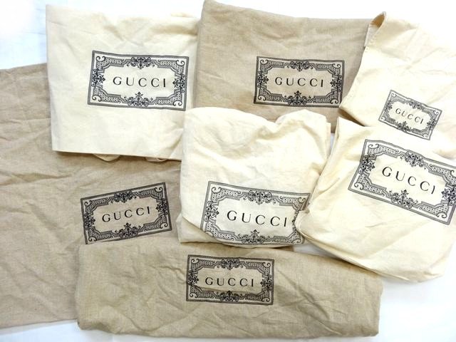 5 グッチ GUCCI バッグ用保存袋 7個まとめ売り ■ ベージュ系 保存 旅行 片付け □ 8G|ブランドショップ フォーサイト