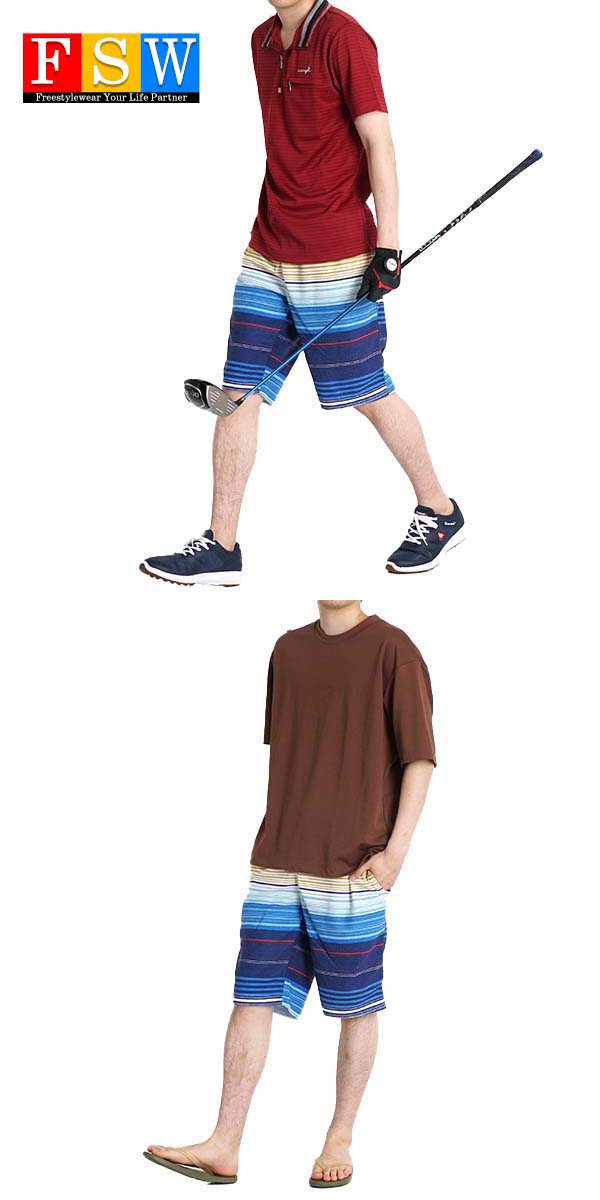 お求めやすく価格改定 ゴルフ メンズウェア ハーフパンツ ゴルフウェア メンズ 夏 ゴルフパンツ 激安 コーディネート パンツ 裏毛 派手 リゾート パンツ 5分丈 総柄 ウエストゴム ボーダー 部屋着 ルームウェア ズボン Www Tonna Com