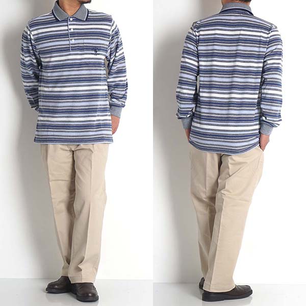 豪奢な ポロシャツ 長袖 メンズ ゴルフウェア 派手 高齢者 服 シニア 紳士服 シャツ 胸ポケット 男性 シニアファッション 40代 50代 60代 70代 80代 ゆったり 春 夏 秋 ゴルフ ブランド 父の日 父 誕生日 プレゼント ギフト Bagochile Cl