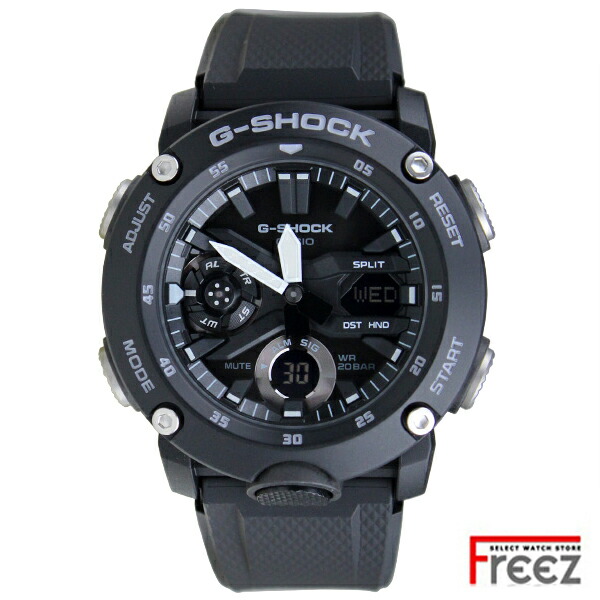 CASIO G-SHOCK GA-2000S-1A カシオ Gぼうぜん自失 カーボンコアガード メンズ ウオッチ アナデジ 黒いこと 20空圧雨合羽 外国で模範例
