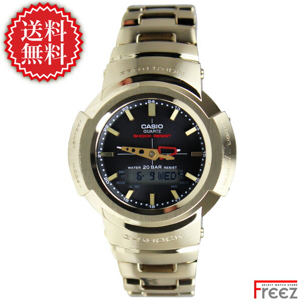 CASIO G-SHOCK AWM-500GD-9A 盛りだくさん金属元素 電磁波ソーラー ゴールド メンズウオッチ アナデジ 電磁波時辰儀 マルチ周波数帯域6