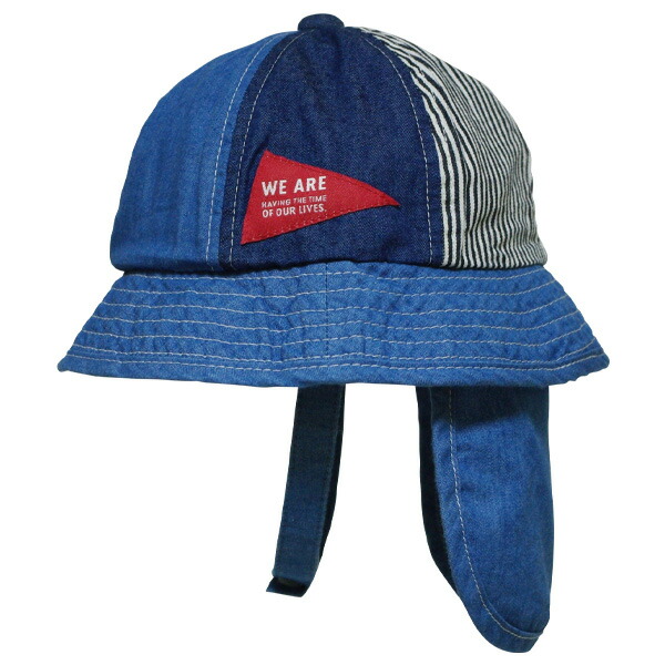 帽子 ベビー 子供 男の子 女の子 Ampersand アンパサンド L2430 首の日よけ付き デニムメトロハット 46 48cm あご紐付き Uvカット 日除け 春夏 メール便ok あす楽対応 Educaps Com Br