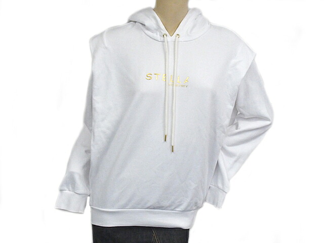 富士屋◆ステラマッカートニー STELLA McCARTNEY ロゴ パーカー サイズ34 591088 SNW21 白 レディース クリーニング済【中古】