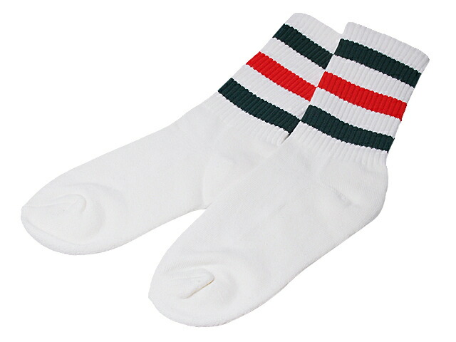 富士屋◆グッチ GUCCI ウェブ付き ストレッチコットン ソックス 靴下 ホワイト コットン/ナイロン 未使用【中古】