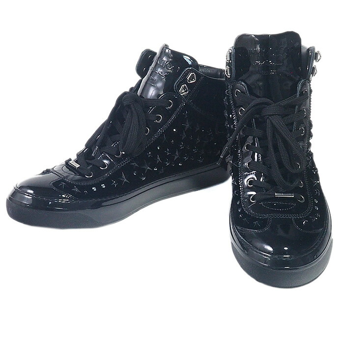 楽天市場】JIMMY CHOO ジミーチュウ ハイカットスニーカー ベルクロ