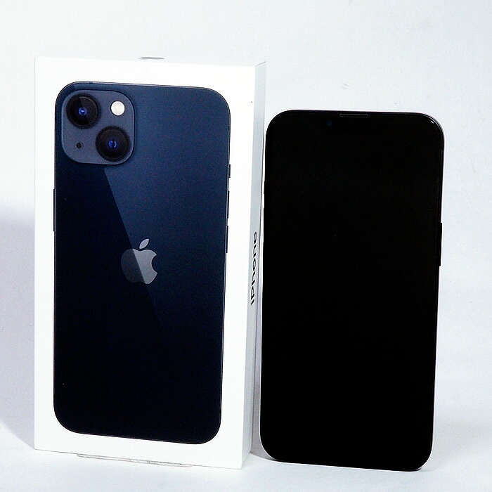 富士屋◆ アップル Apple iPhone 13 128GB ミッドナイト MLNC3J-A A2631 初期化済み バッテリー残量100％【中古】｜富士屋質店店