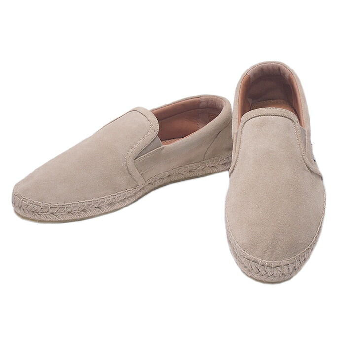 富士屋◆ ジミーチュウ JIMMY CHOO ブラド デッキシューズ スリッポン ベージュ サイズ43 2021SS 未使用【中古】