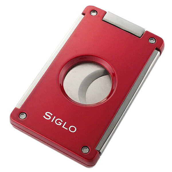 富士屋◆ シグロ SIGLO スイッチブレードカッター ギロチン式シガーカッター レッド【中古】