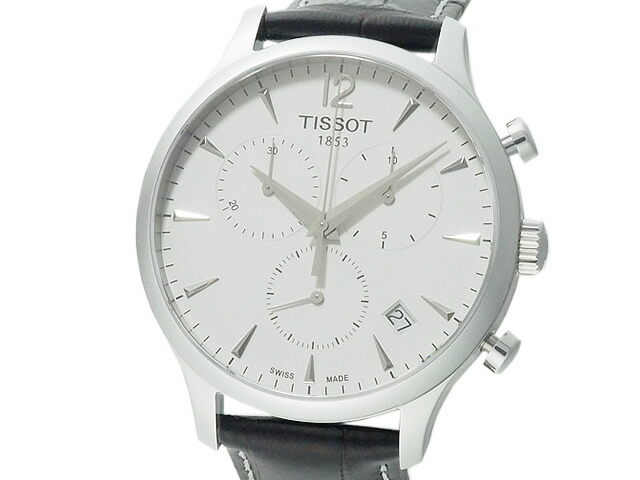 富士屋◆ティソ TISSOT トラディション T063.617.16.037.00 クロノグラフ メンズ クオーツ 腕時計 新品同様【中古】