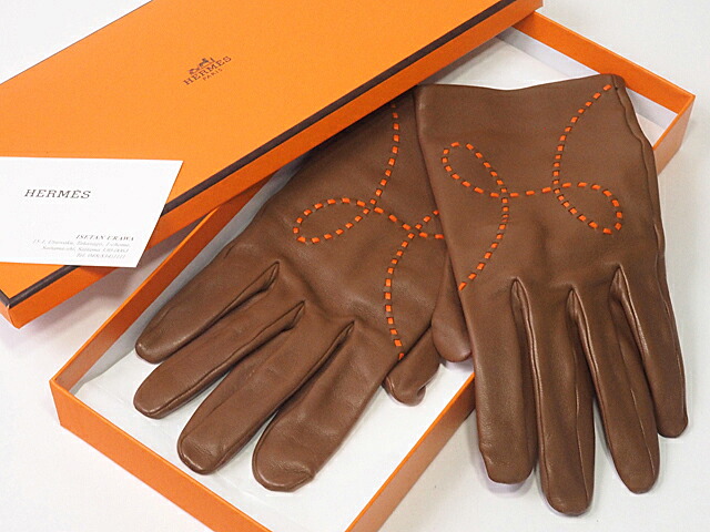 楽天市場】未使用品□HERMES エルメス ラムスキン 裏シルク100