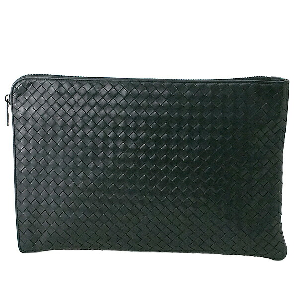 富士屋◆ ボッテガヴェネタ BOTTEGA VENETA イントレチャート クラッチペダル御徒面子 155150【中古】