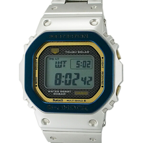 富士屋◆ カシオ CASIO Gショック GMW-B5000SS-2JR カシオウォッチ50周年記念 ソーラー メンズ 腕時計【中古】｜富士屋質店店