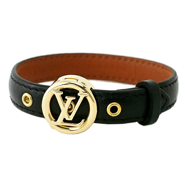 富士屋◆ ルイヴィトン LOUIS VUITTON ブラスレ LV オールアラウンド M6736 レザー ノワール ブレスレット【中古】｜富士屋質店店