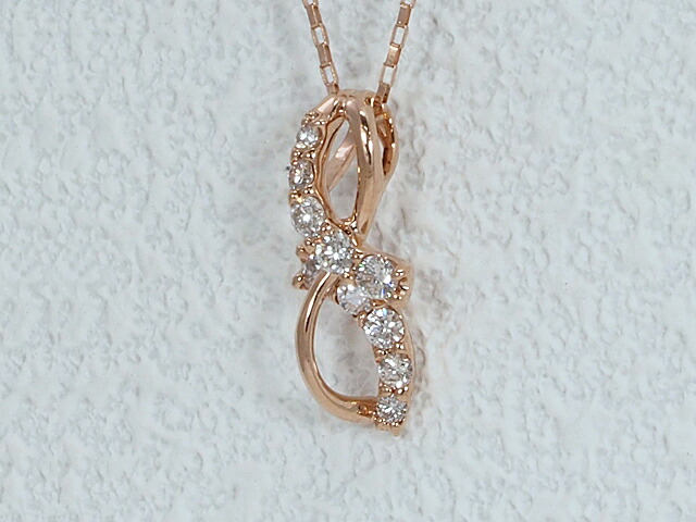 富士屋◆ダイヤモンド/0.51ct K18PG ピンクゴールド ネックレス【中古】|富士屋質店店