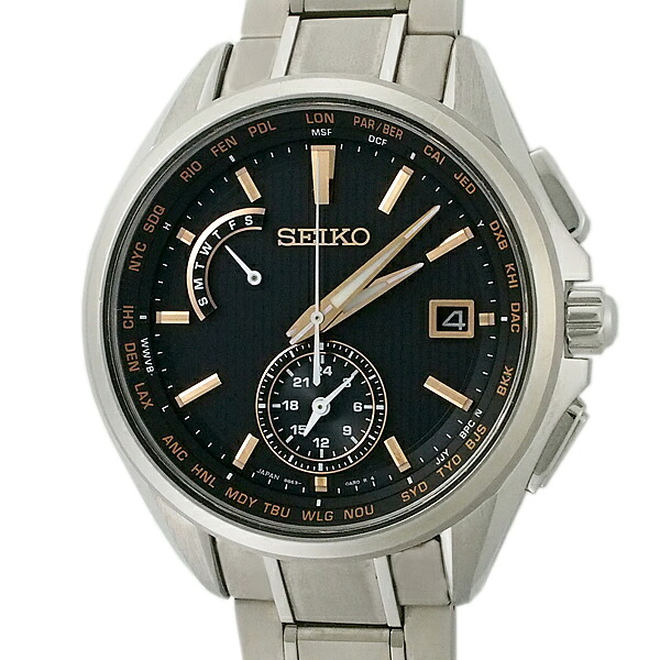 富士屋◆ セイコー SEIKO ブライツ 航空老練家 8B63-0AV0 SAGA291 メンズ ソーラー電磁波 ウオッチ【中古】