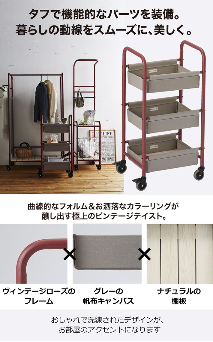 ランドリー収納 オシャレ キッチンワゴン バスケット付 棚 キャスター付 キッチン収納 ヴィンテージ おしゃれ キャスター付 西海岸 リビング収納 バスケット キッチン収納 バスケットワゴン3段 キャスター付 棚付 キャスター付 ヴィンテージ アメリカン ワゴン 全品わけ