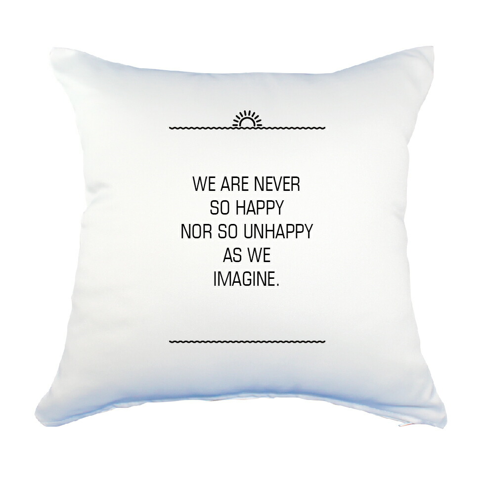 楽天市場 英語 名言 グッズ クッション Lサイズ We Are Never So Happy 116 サンライズ Pstv 45 45cm オリジナル おすすめ かっこいい 部活 引退 七五三 スポーツ 腰痛対策に オリジナルグッズ専門店ファンクリ