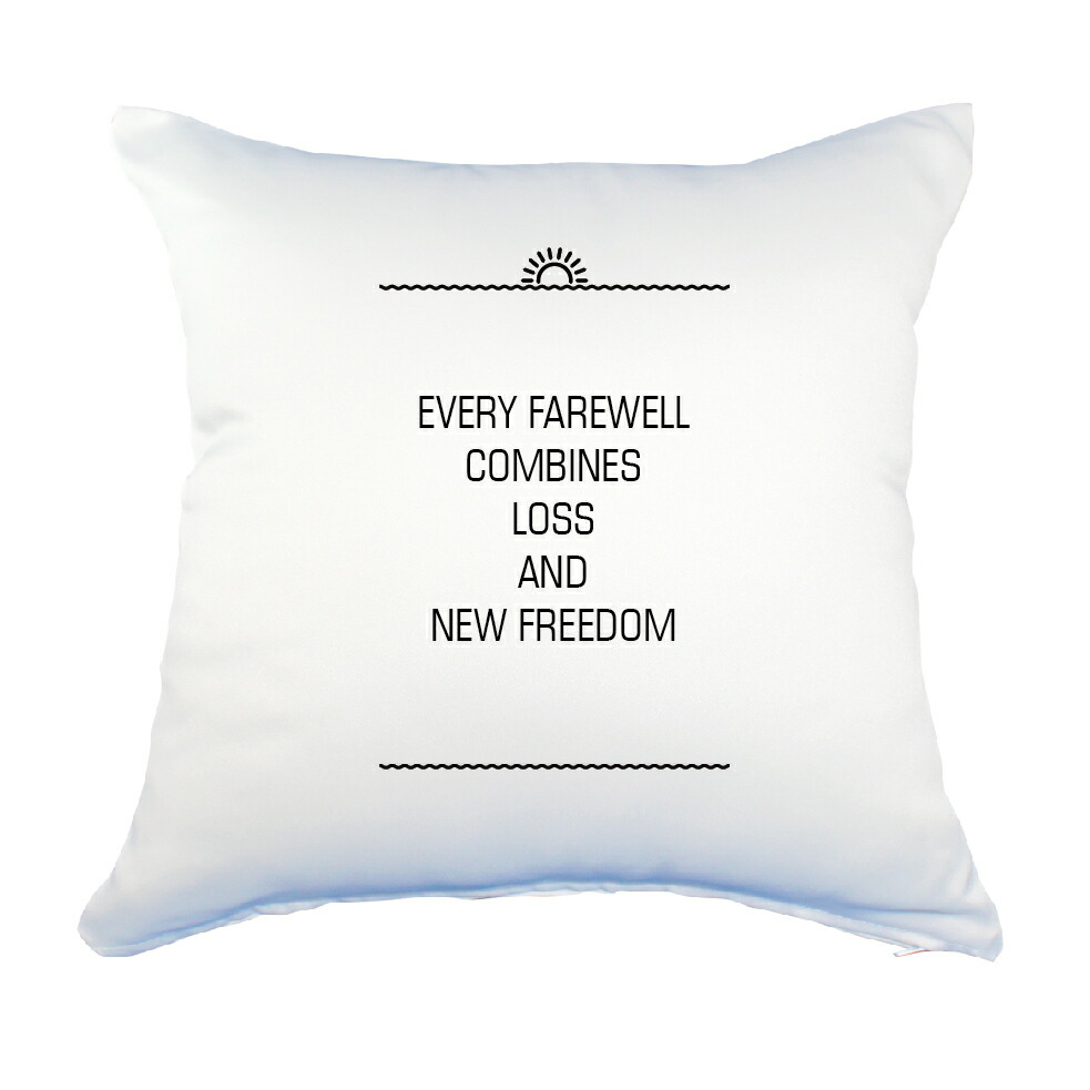 楽天市場 英語 名言 グッズ クッション Lサイズ Every Farewell Combines 242 サンライズ 45 45cm オリジナル おすすめ かっこいい 部活 引退 敬老の日 スポーツ 腰痛対策に オリジナルグッズ専門店ファンクリ