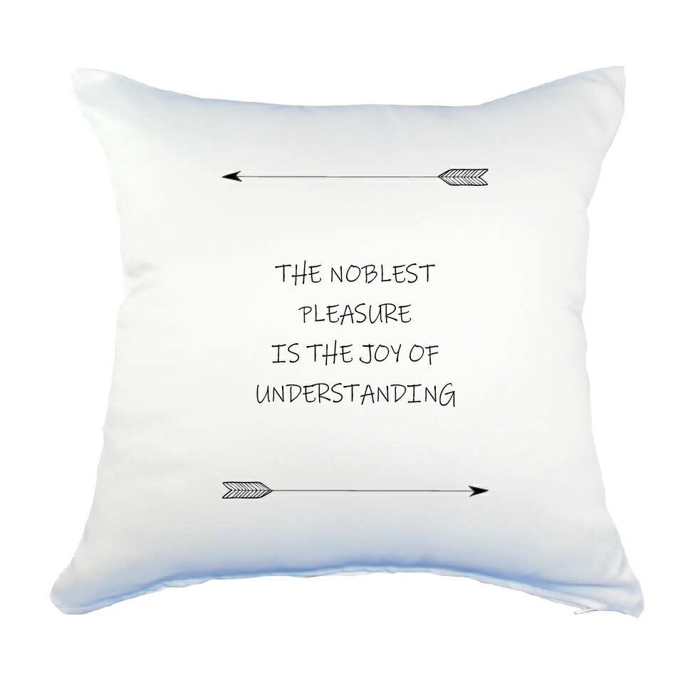 楽天市場 英語 名言 グッズ クッション Lサイズ The Noblest Pleasure 214 アロー Pstv 45 45cm オリジナル おすすめ かっこいい 部活 引退 クリスマス スポーツ 腰痛対策に オリジナルグッズ専門店ファンクリ