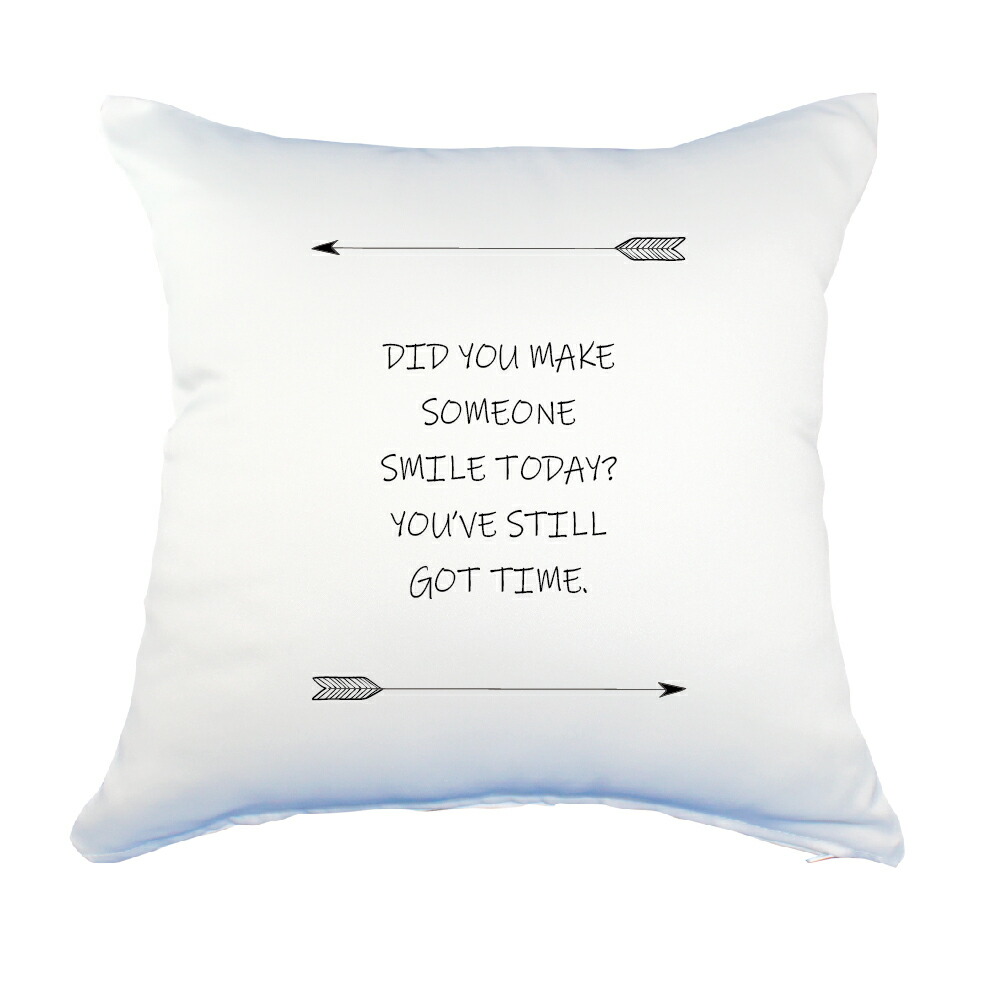 楽天市場 英語 名言 グッズ クッション Lサイズ Did You Make Someone 254 アロー Pstv 45 45cm オリジナル おすすめ かっこいい 部活 引退 敬老の日 スポーツ 腰痛対策に オリジナルグッズ専門店ファンクリ