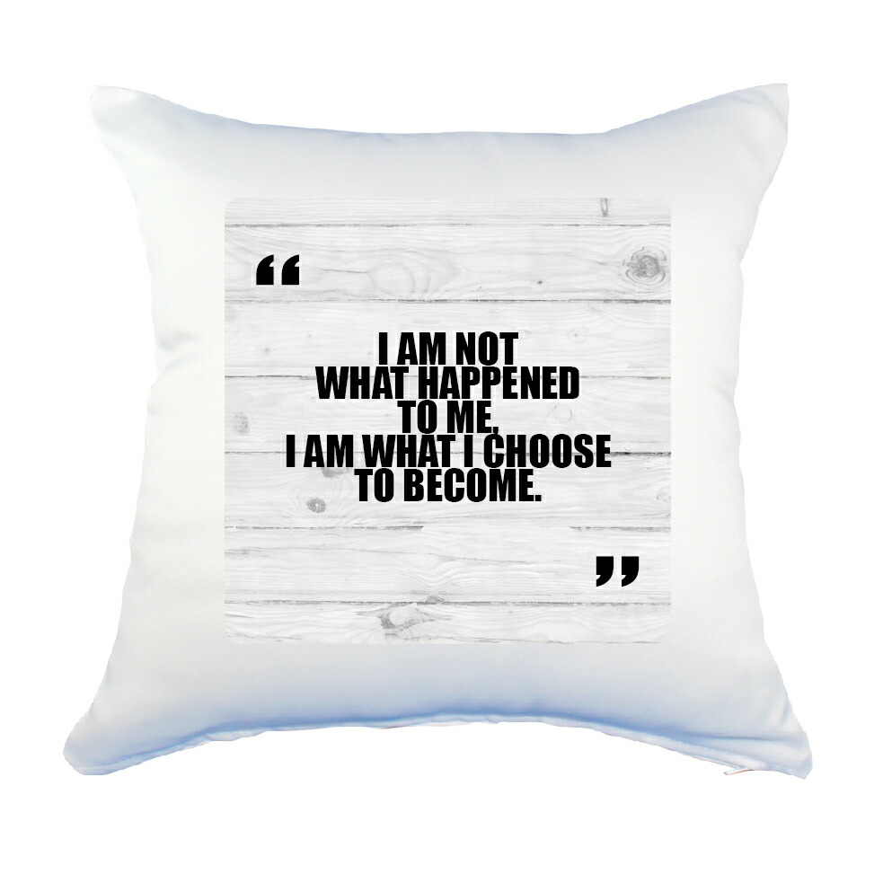 楽天市場 英語 名言 グッズ クッション Lサイズ I Am Not What Happened 171 ウッド 45 45cm オリジナル おすすめ かっこいい 腰痛対策に グッズ うちわ 専門店ファンクリ