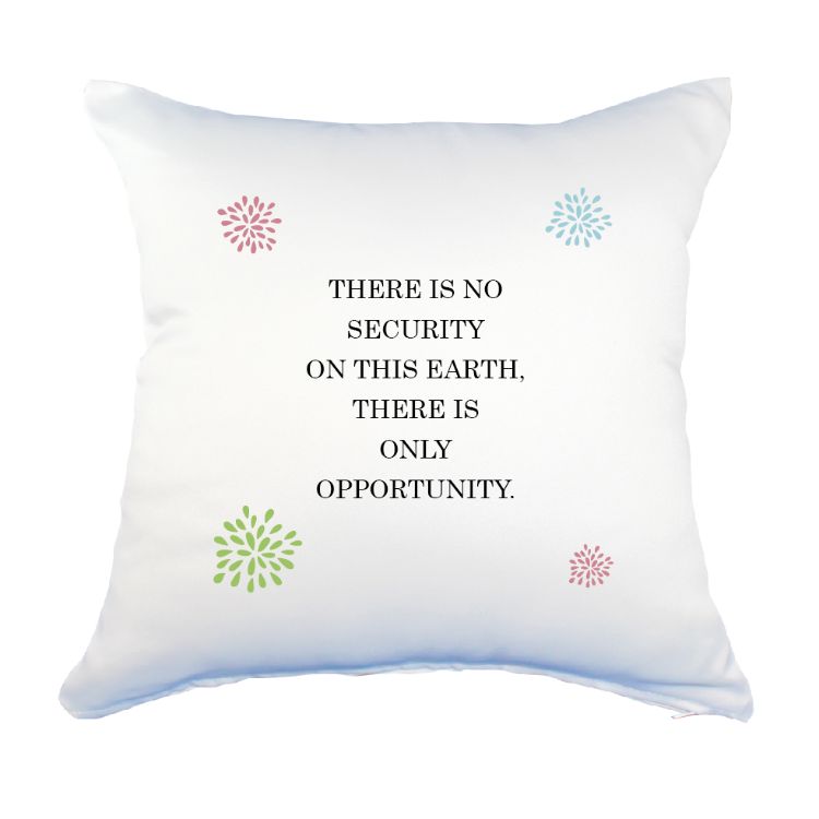 楽天市場 英語 名言 グッズ クッション Lサイズ There Is No Security 18 花火 Pstv 45 45cm オリジナル おすすめ かっこいい 部活 引退 七五三 スポーツ 腰痛対策に オリジナルグッズ専門店ファンクリ