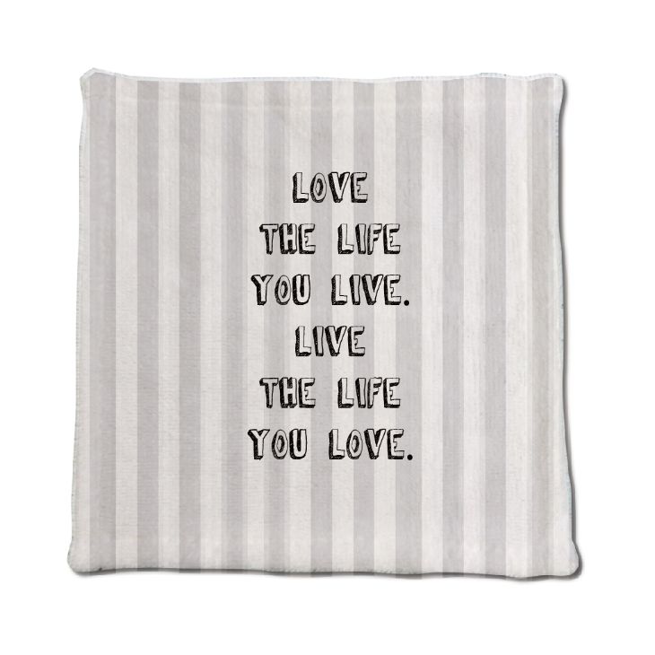 楽天市場 英語 名言 グッズ ハンドタオル Love The Life 159 ストライプ 0mm 0mmオリジナル おすすめ かっこいい グッズ うちわ 専門店ファンクリ