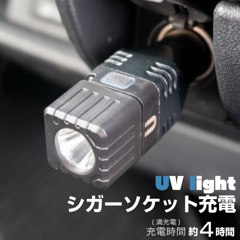 好評にて期間延長 紫外線ライト 釣り 充電式 Uvライト ブラックライト シガーソケット レジン硬化用 レジン 蓄光器 蓄光ライト 充電 防水 マグネット ルアー Led コードレス Usb充電 395nm 硬化ライト Usb ポータブル コンパクト 夜光ライト 車載 車 紫外線ライト車