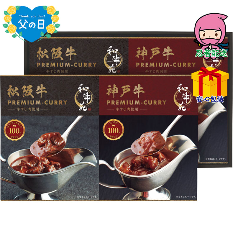 【送料無料 5980円以下】【父の日専用】和牛苑　松阪牛・神戸牛プレミアムカレーギフト食料品 缶詰